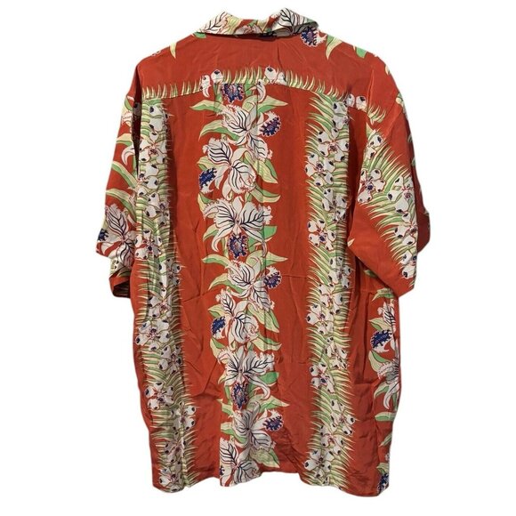 Avanti Original Silk Hawaiian‎ Shirt Size XL Floral Tropical Beach Travel Preppy - Picture 2 of 12
